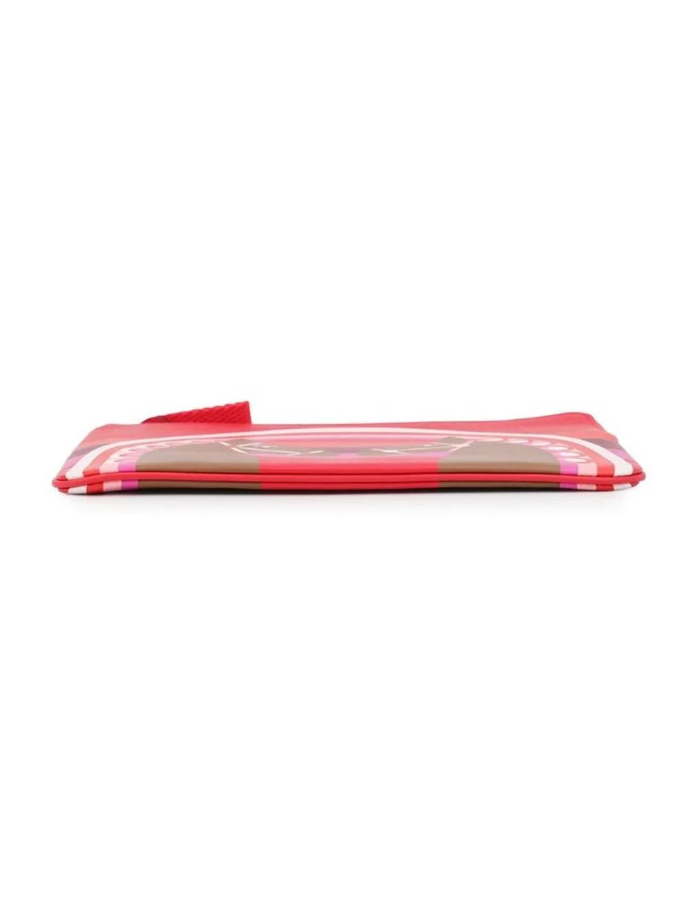Hermes Pouch Carre Pocket Long Rainbow Love Rouge de Coeur Halzan Silver Swift